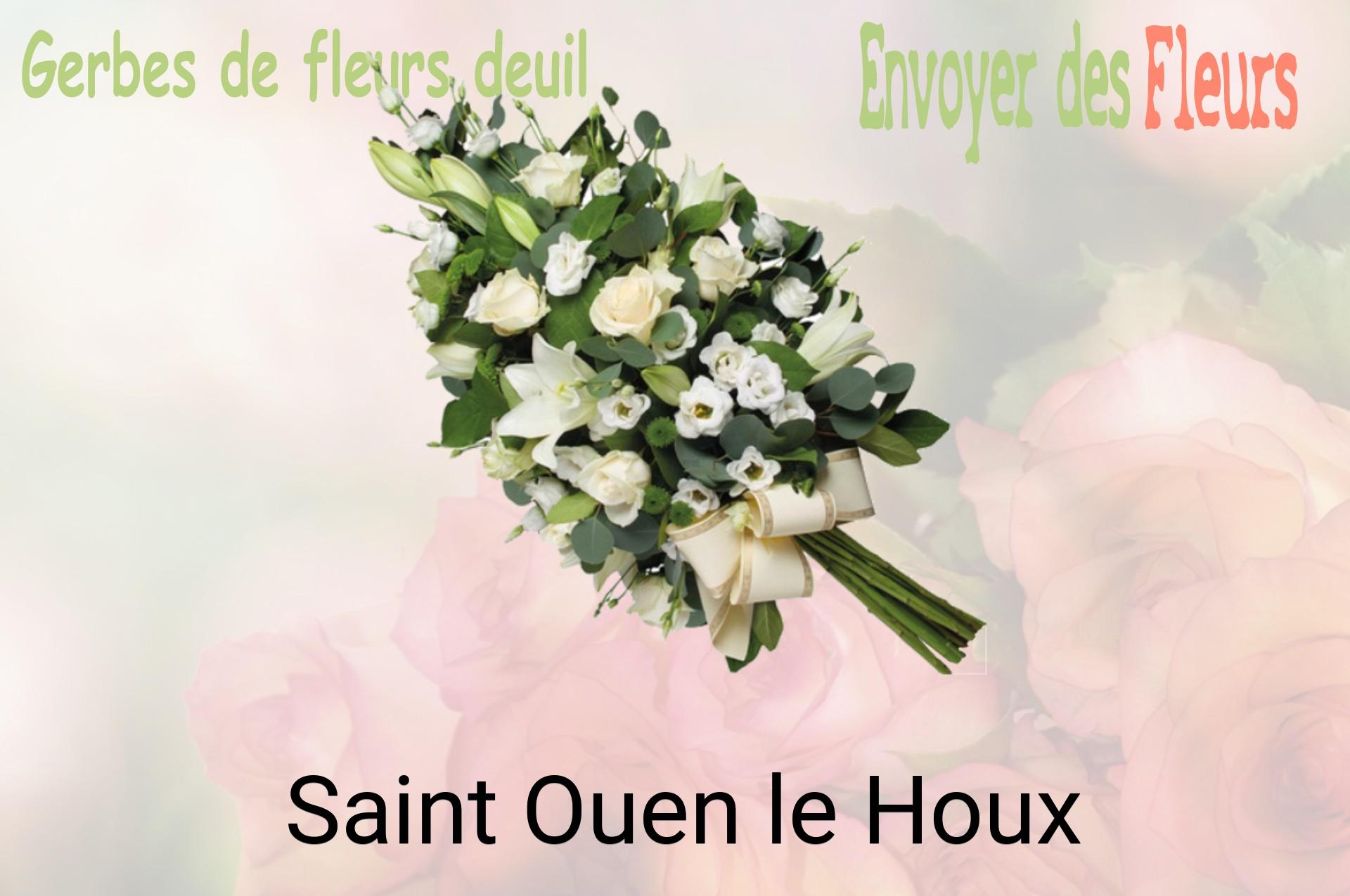 Gerbe de fleurs de deuil livrée à Saint-Ouen-le-Houx